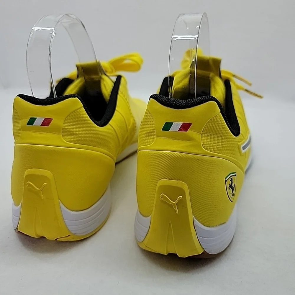 PUMA EvoSpeed Ferrari Sneaker Motorsport Shoe Vibrant Yellow Black Womens US 9.5